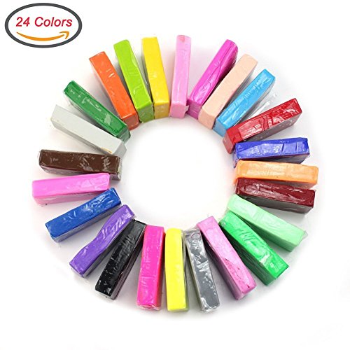 Buy CiaraQ 24Color Creativity Street Modeling Oven Bake Clay Set for