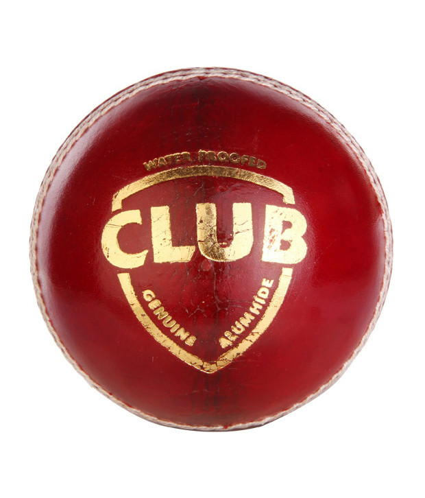 dixon dd Club Cricket Ball 100 pure lather Size Regular Pack of 1, Red