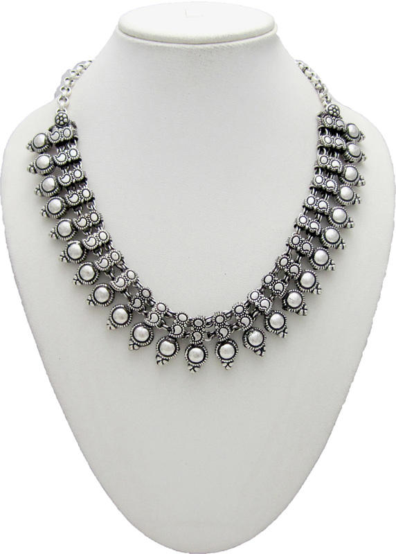 Buy German Silver Necklace for Women SGM879 Online @ ₹674 from ShopClues