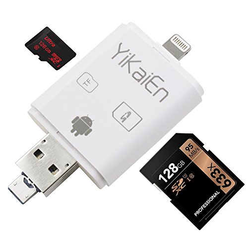 Buy YiKaiEn iReader USB SDHC SDXC Micro SD OTG Card Reader Support ...