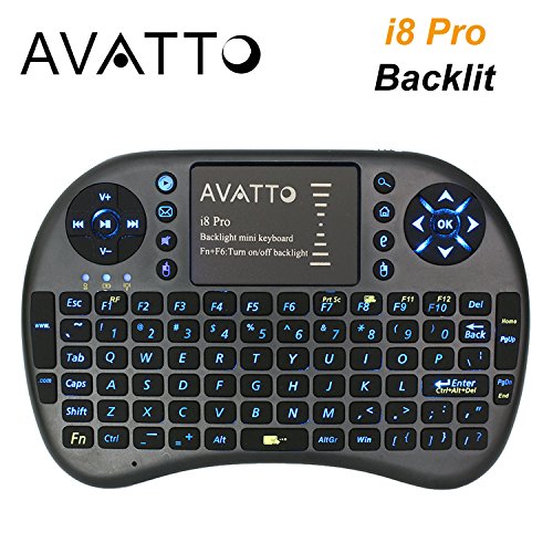 Buy AVATTO i8 Pro LED Backlit 2.4GHz Wireless Portable Mini Keyboard ...