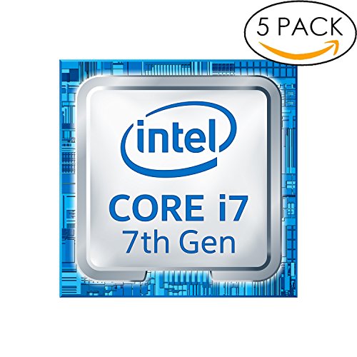 Buy 5x Original 7th Gen. Intel Core i7 Inside Sticker 18mm x 18mm with ...