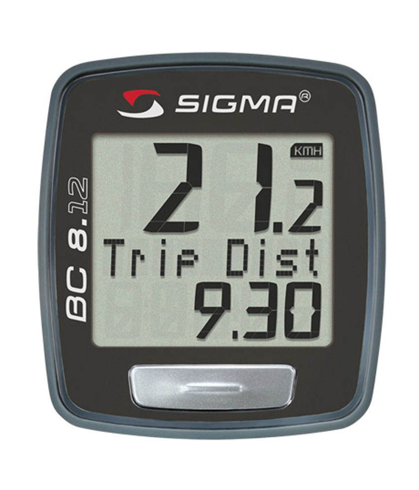 Ordinateur De Vélo Sigma Sport BC 8.0 - Sans Fil - 8 Fonctions - Grand écran - Étanche - Pile 2 Ans