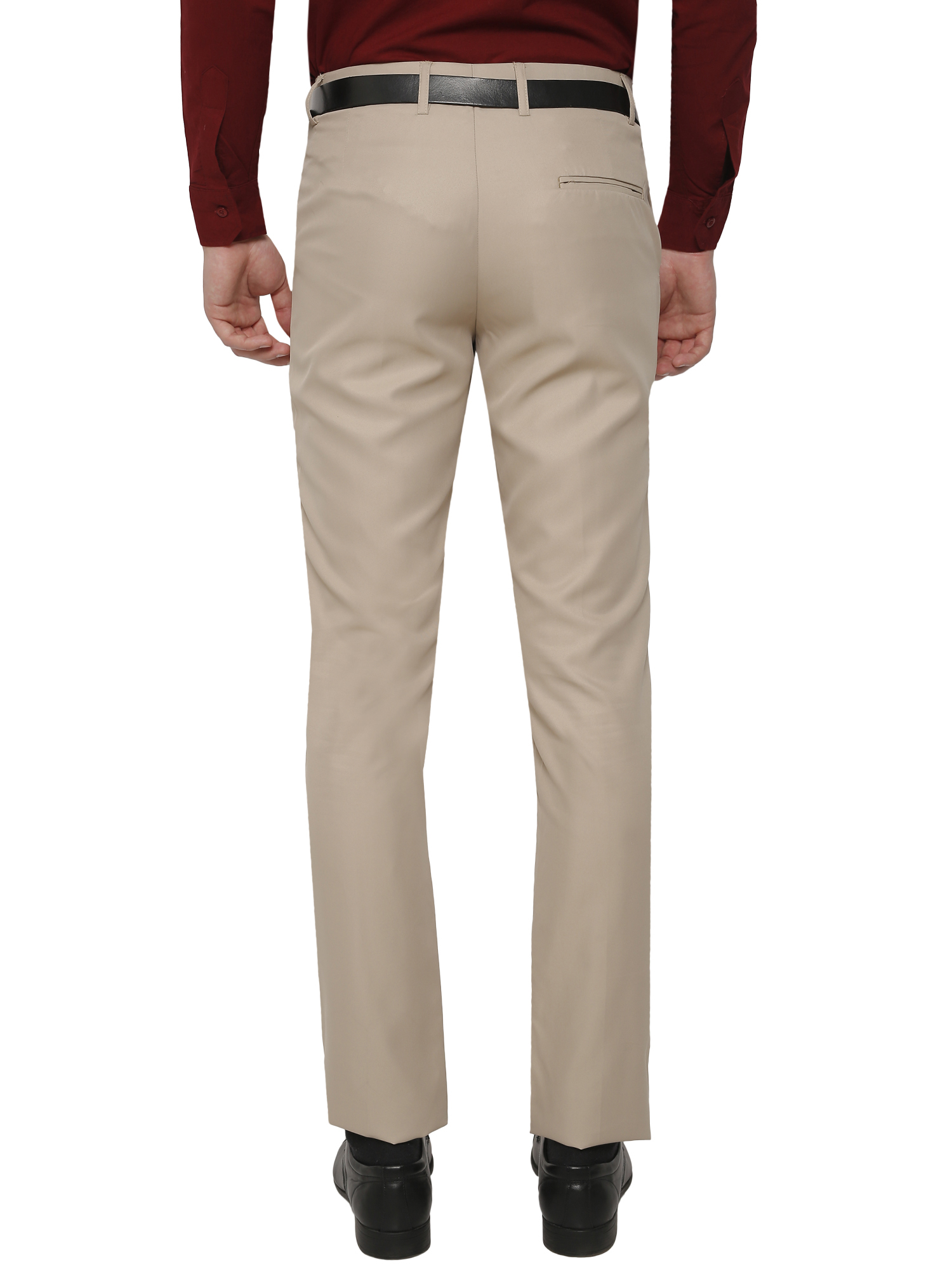 Buy Gwalior Pack Of 3 Formal Trousers (Light Grey, Light Brown, White ...