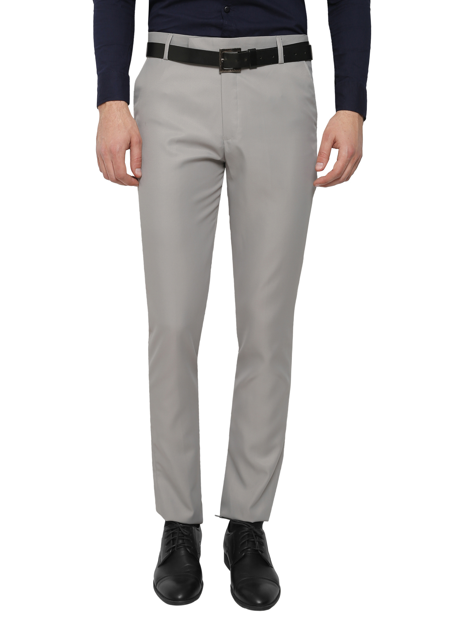 Buy Gwalior Pack Of 3 Formal Trousers (Light Grey, Light Brown, White ...