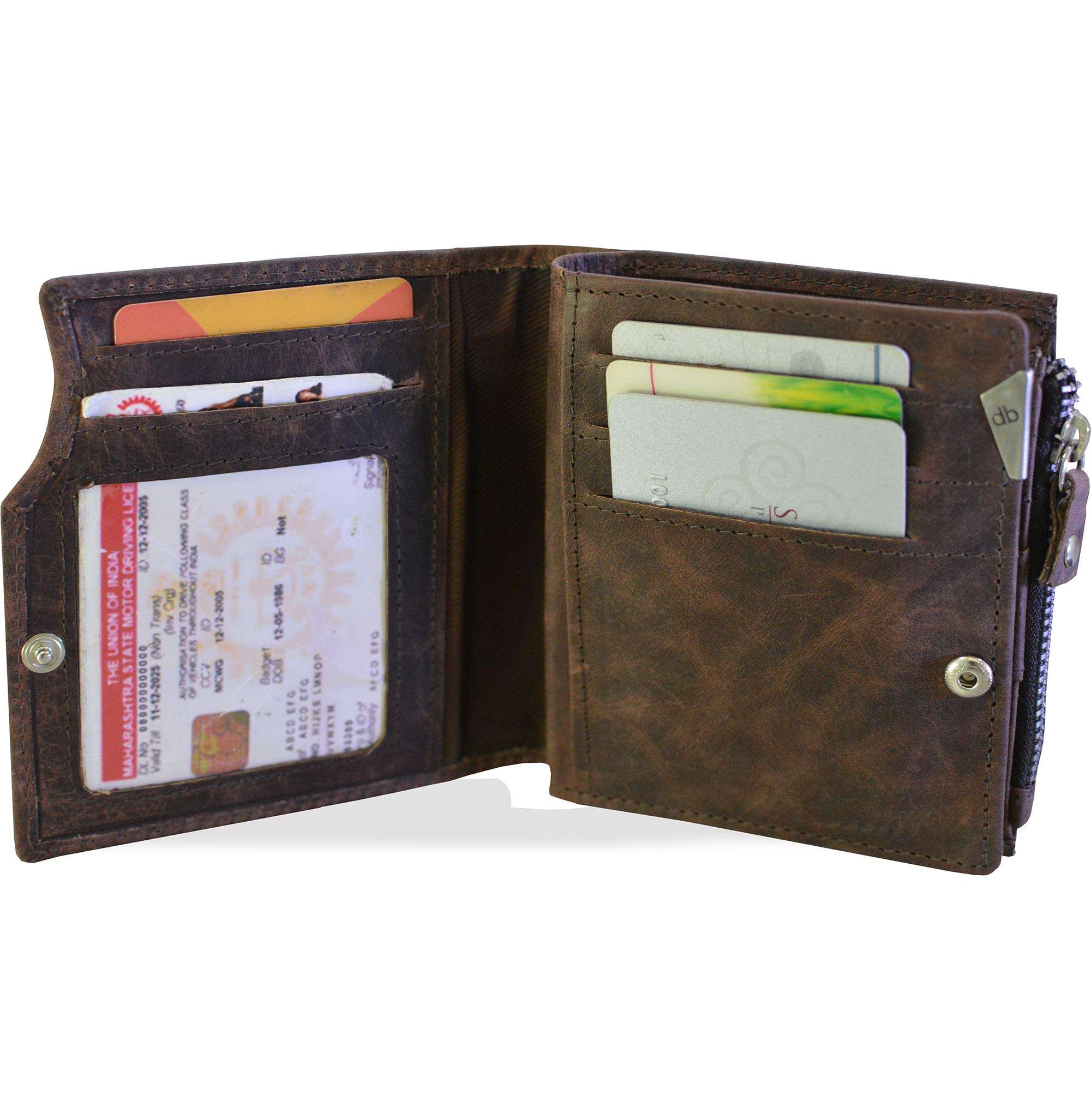 mypac cruise brown Genuine Leather wallet with atm card holder for men ...