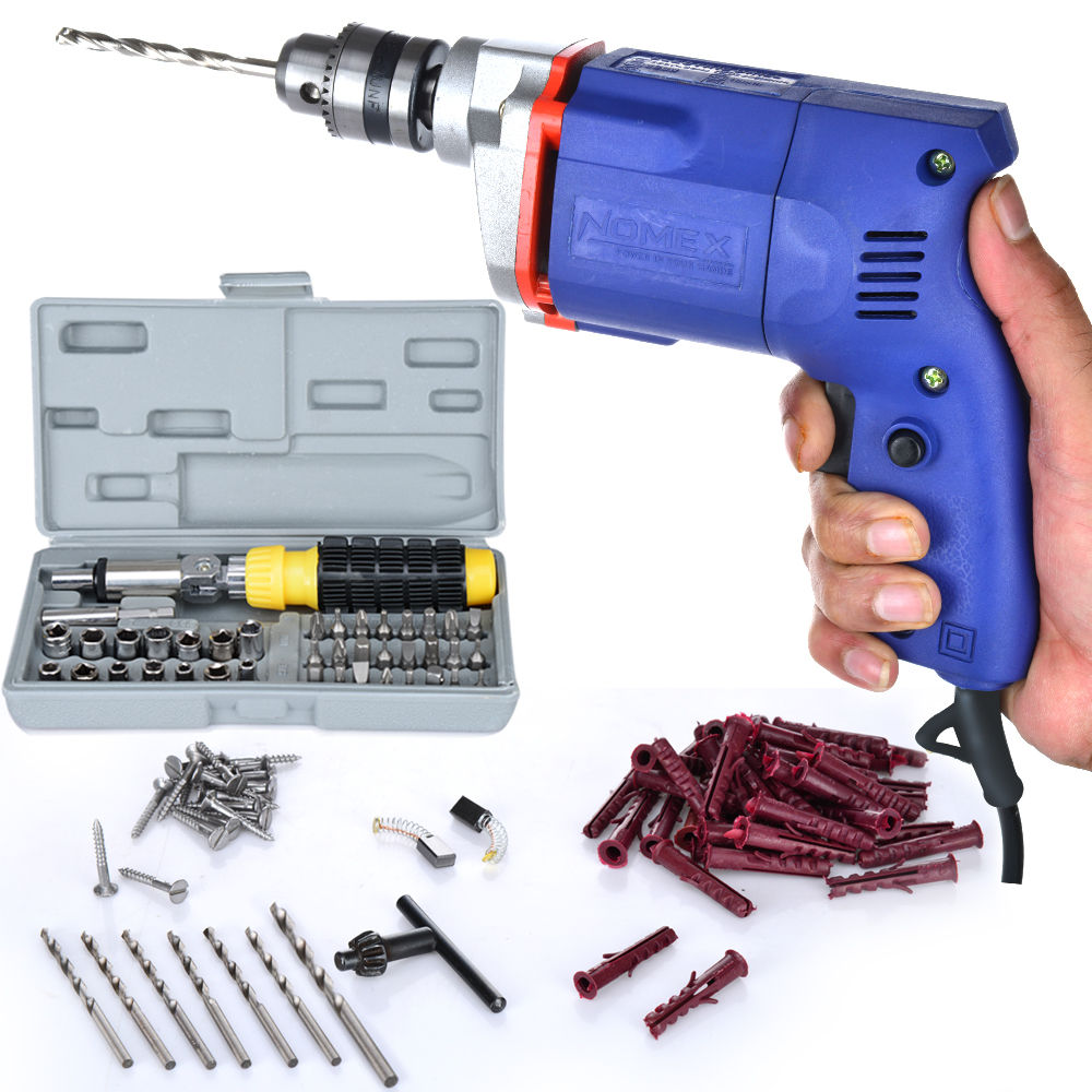 Buy 112 Pcs Drill Machine Screw driver Set Combo Online ₹1080 from