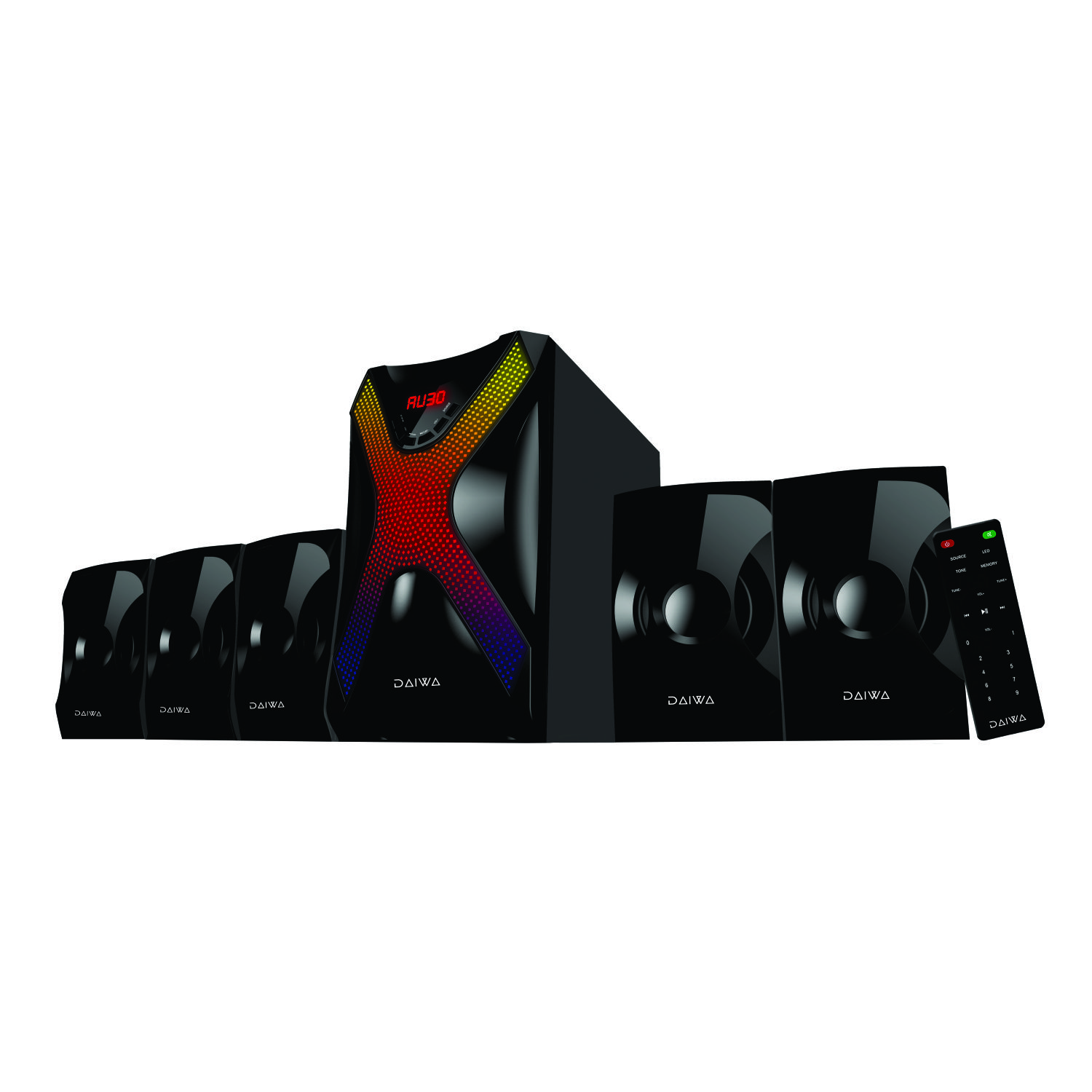 Daiwa DW5001BT 5.1 Multimedia Speaker System with Bluetooth , Home