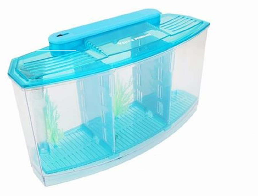 Buy Imported Aquarium LED Triple Breeding Breeder Isolation Box ...
