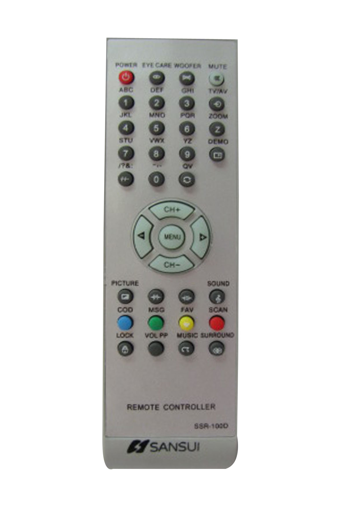 Buy Sansui SSR100 tv universal remote controller Online ₹349 from