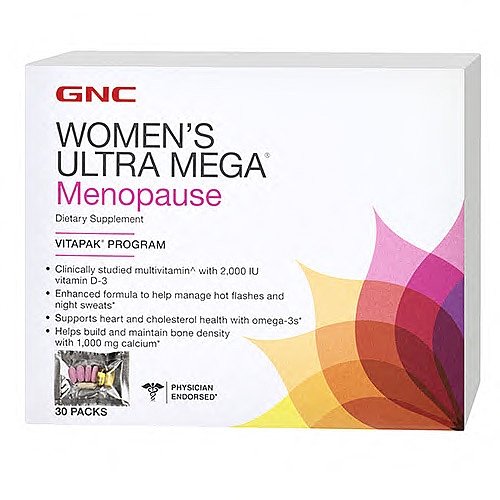 Buy GNC Women's Ultra Mega Menopause Vitapak Supplement, 30 Count Online ₹12417 from ShopClues