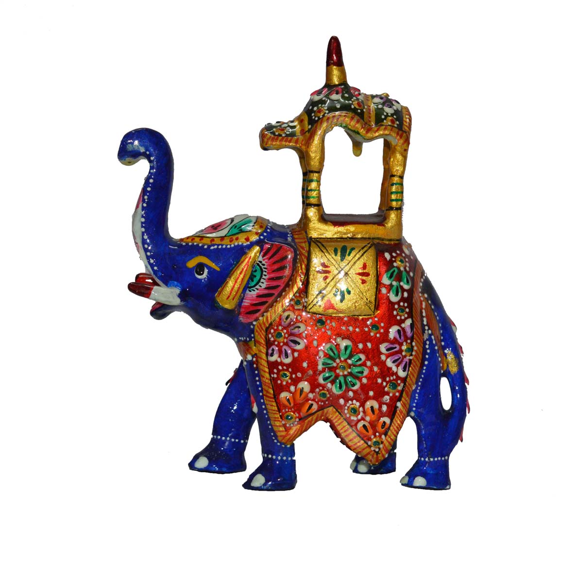 Shop Meenakari Colorful Ambabari Elephant Statue Online - Shopclues