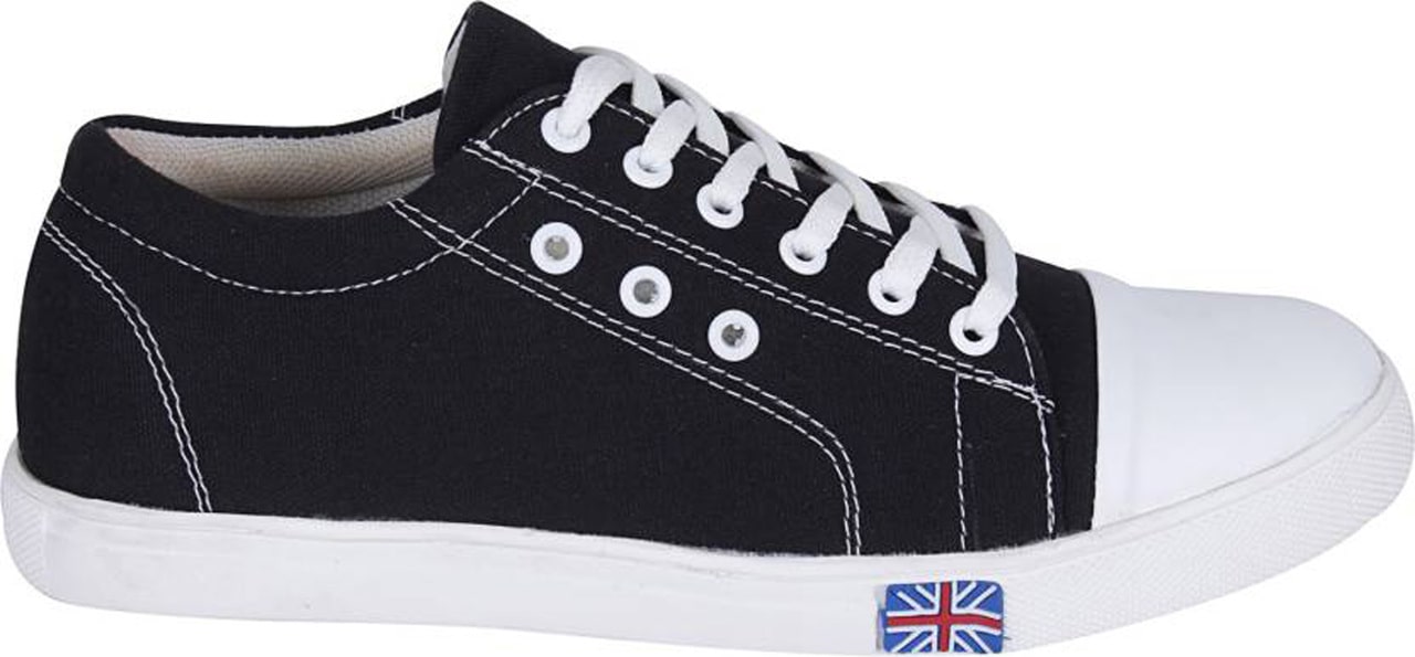 Buy S37 Men's Black Canvas Casual Shoes Online @ ₹1499 from ShopClues