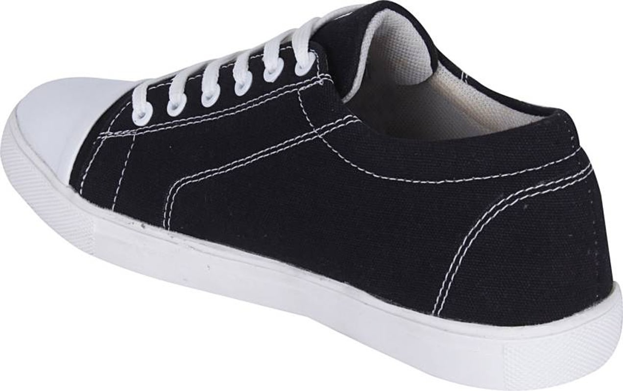 Buy S37 Men's Black Canvas Casual Shoes Online @ ₹1499 from ShopClues