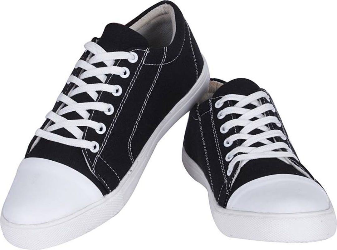 Buy S37 Men's Black Canvas Casual Shoes Online @ ₹1499 from ShopClues