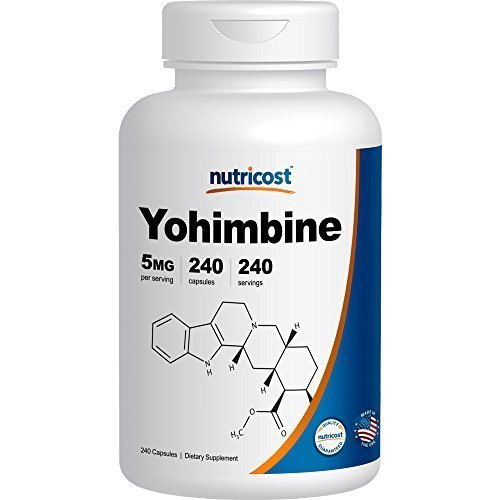 Buy Nutricost Yohimbine HCl 5mg, 240 Capsules Extra Strength Yohimbe