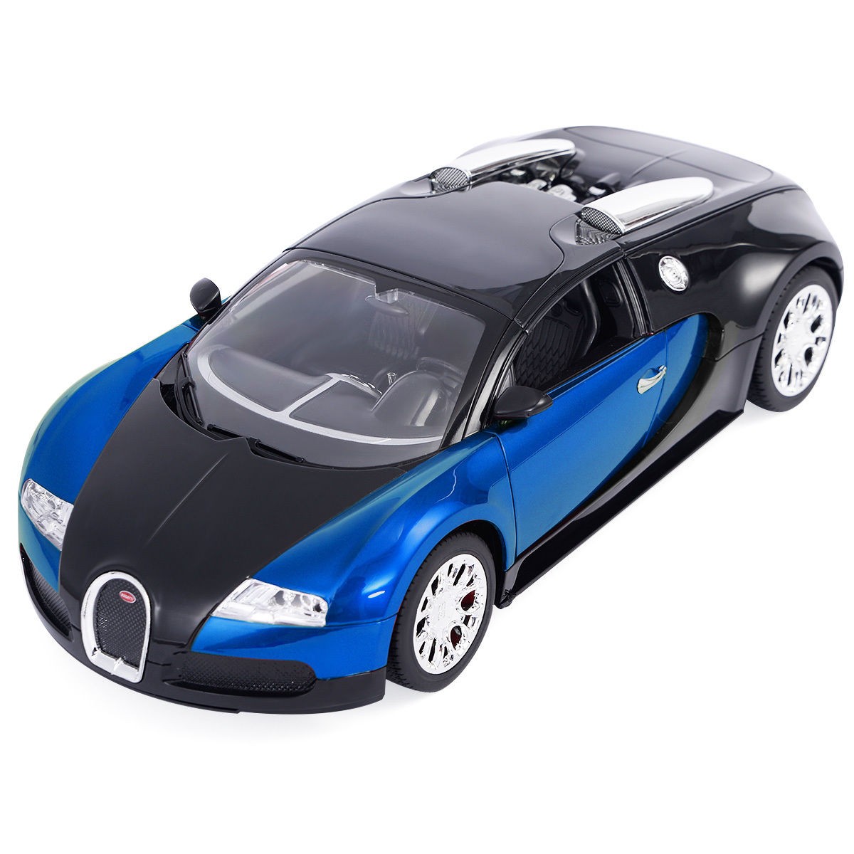 Buy Bugatti Veyron Rechargeable Remote Control Car (Black-Blue, Black