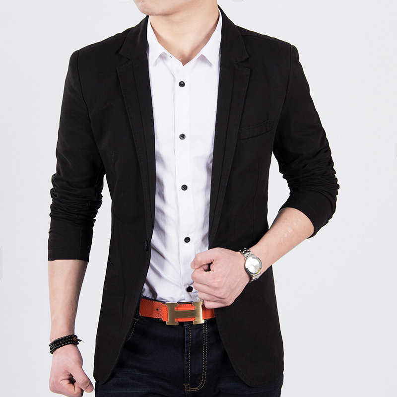 Buy Men's Black Slim Fit Blazer Suit Jacket Online @ ₹3398 from ShopClues