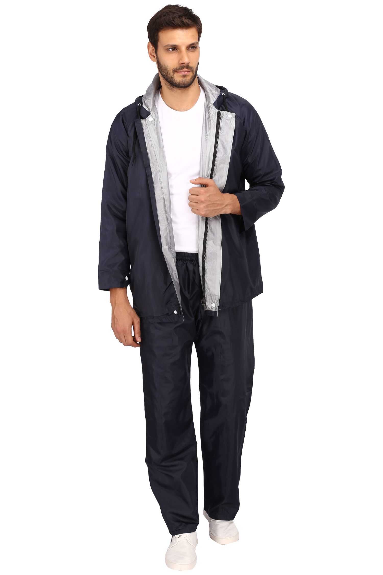 Buy TOKYO High Quality Double Layer Black Unisex Raincoat By PANAZONE E