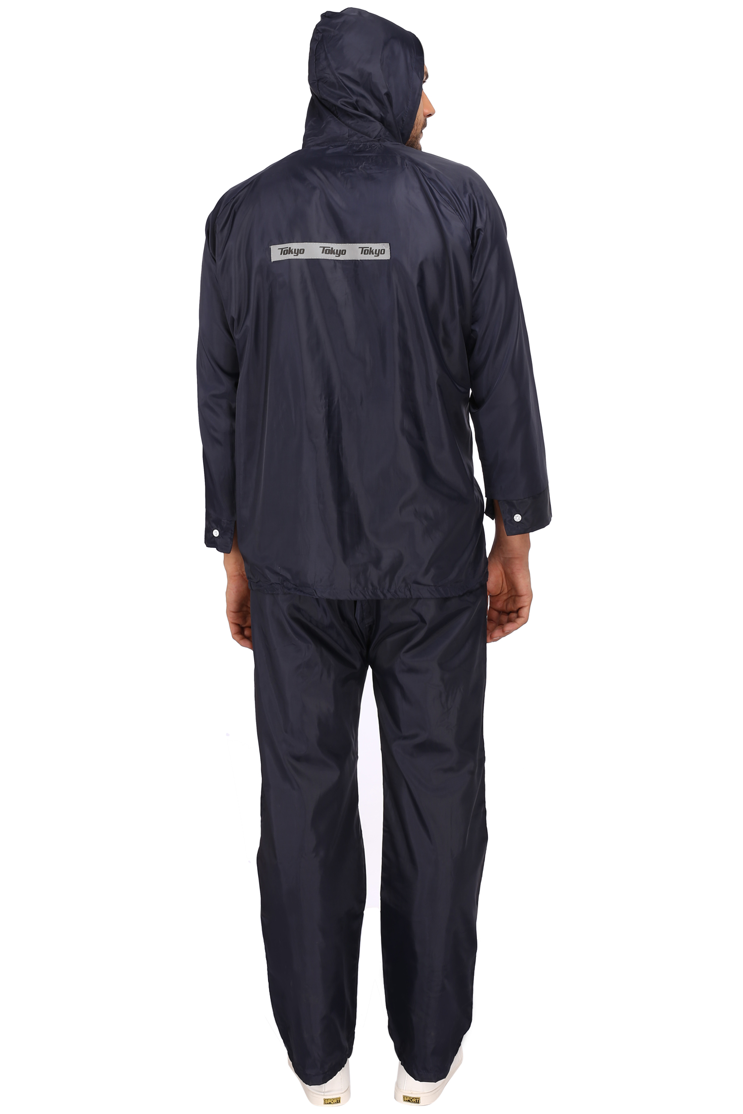 Buy TOKYO High Quality Double Layer Black Unisex Raincoat By PANAZONE E