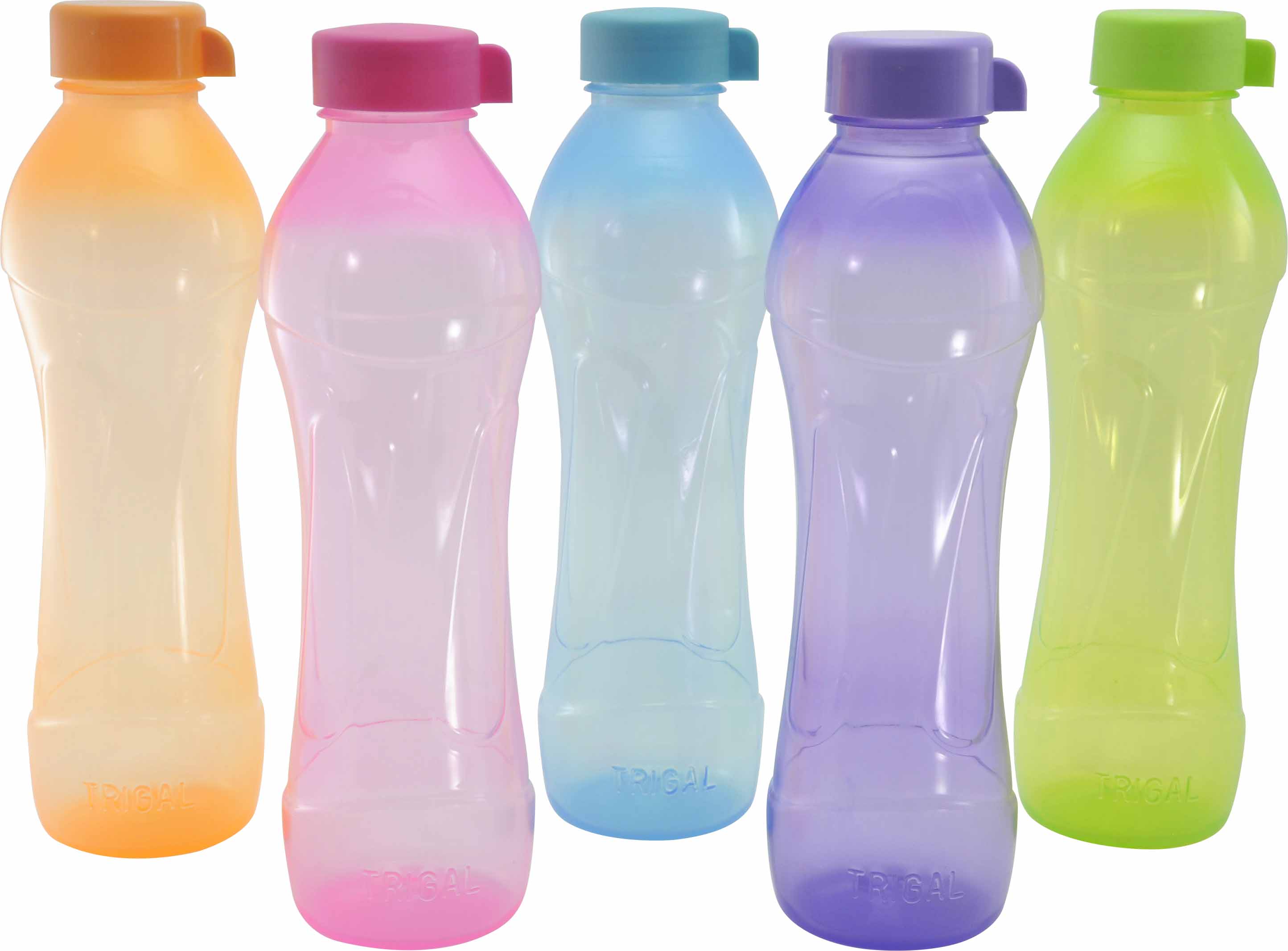 Buy Trigal P.P. Cove Water Bottle -1 ltr (Set of 5, Multicolour) Online ...