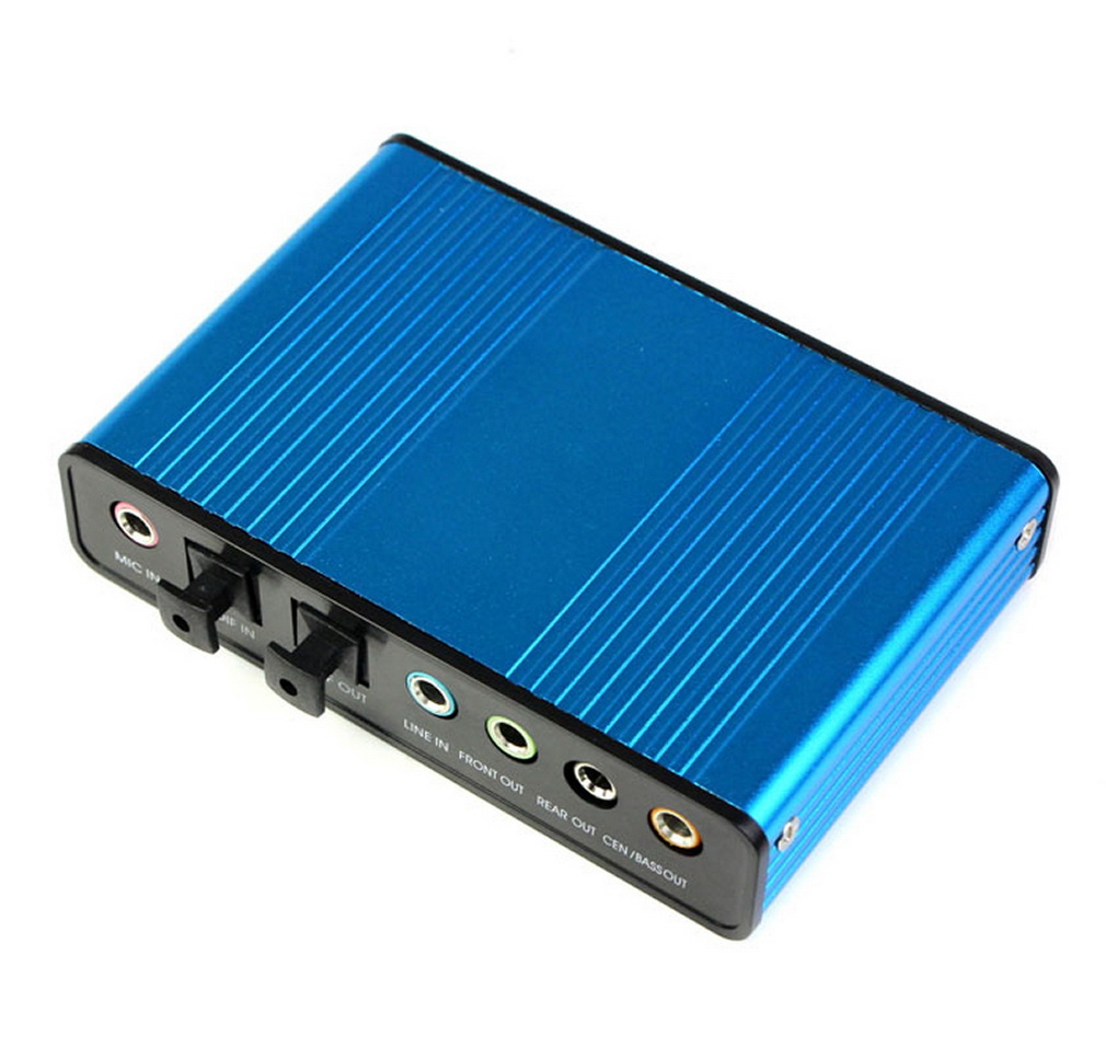 Online USB 6 Channel 5.1 External Optical Audio Sound Card Adapter
