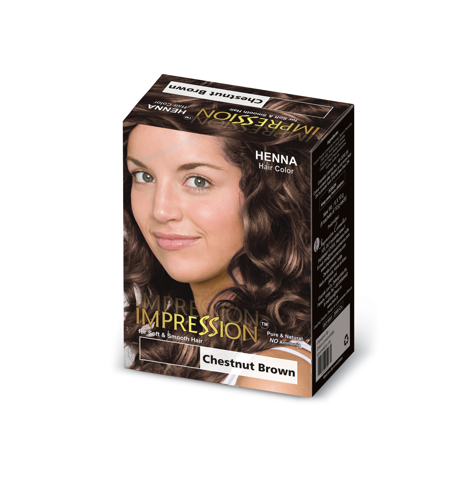 Impression Chestnut Brown Henna Based Hair Colour (60g)