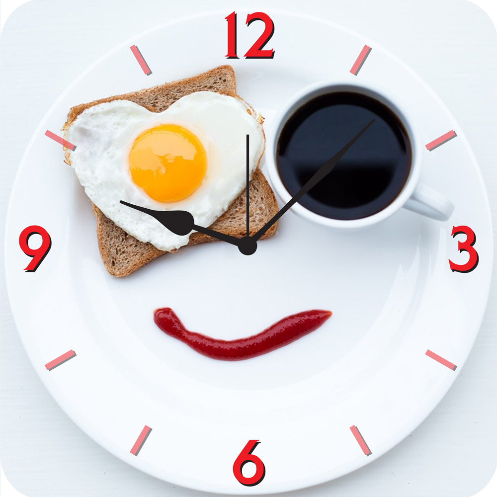 FurnishFantasy Love Breakfast Wall Clock WLC0696 Prices in India ...