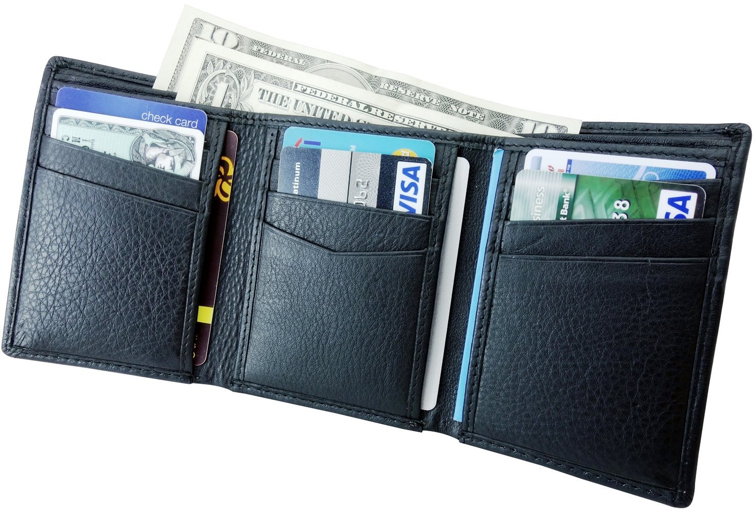 Tri Fold Leather Wallet