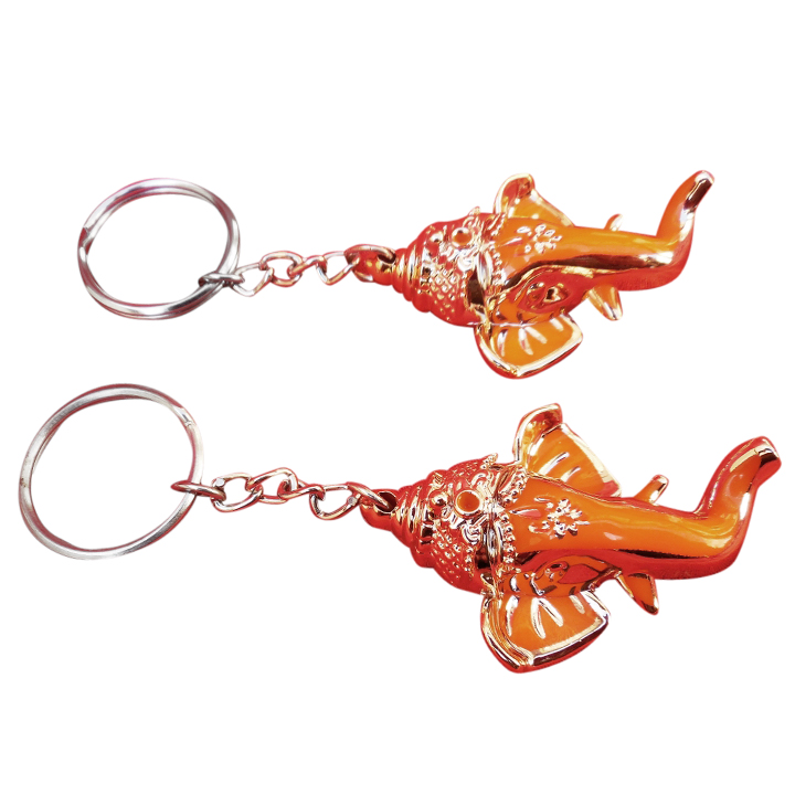 Porte-clés Ganesh Artisanal – Multicolore, En Plastique, Fait Main En Inde