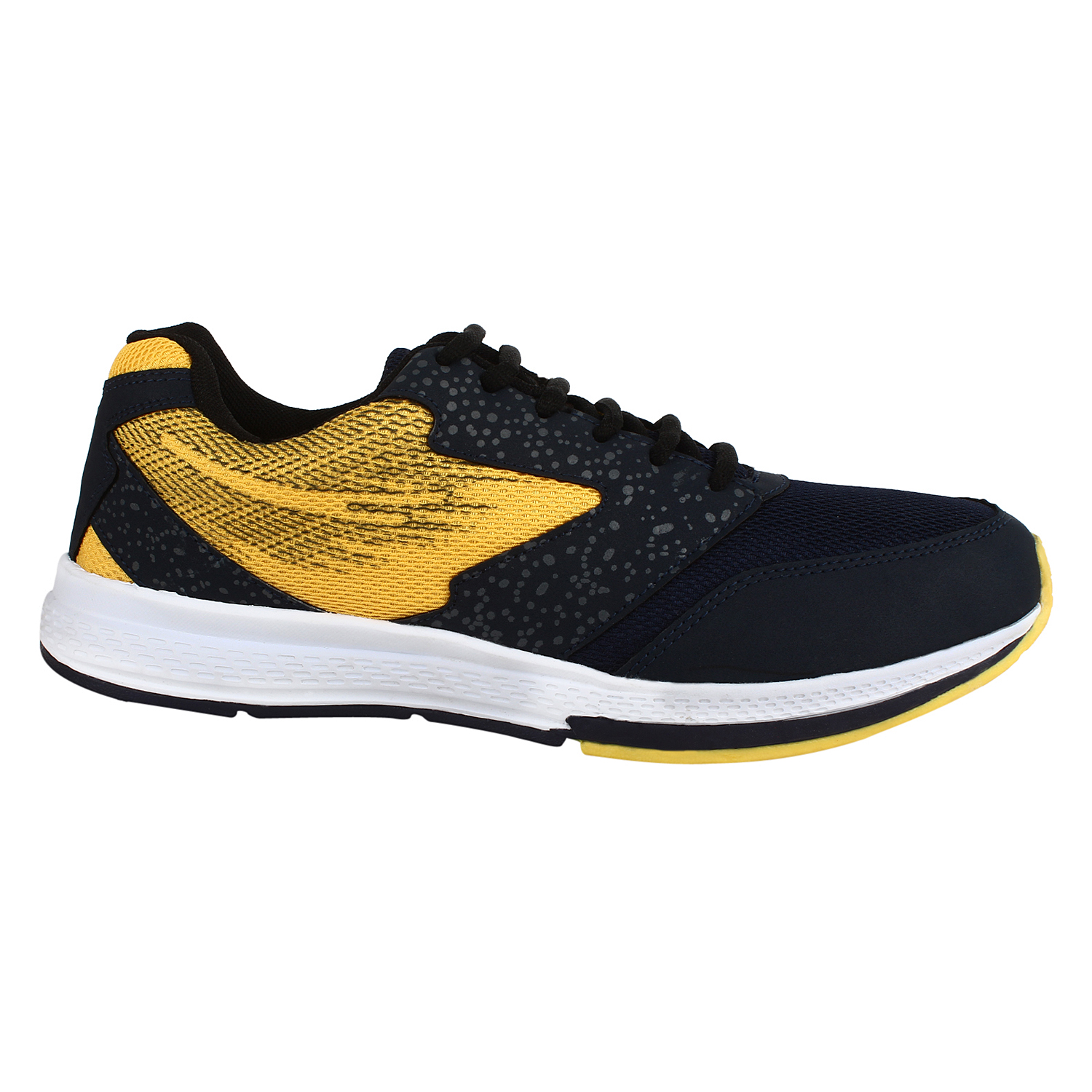 Buy Fuel Mens Navy Yellow Laced Up Running Shoes Online @ ₹799 from ...