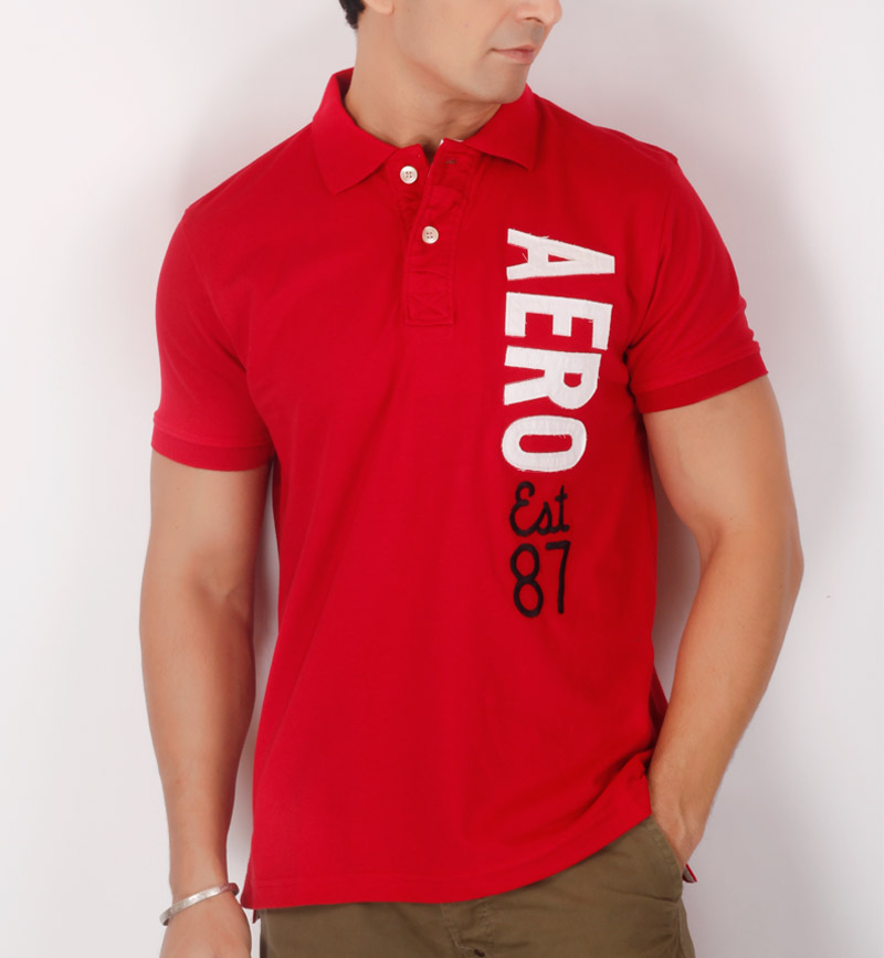 Aeropostale Men Red T-Shirt