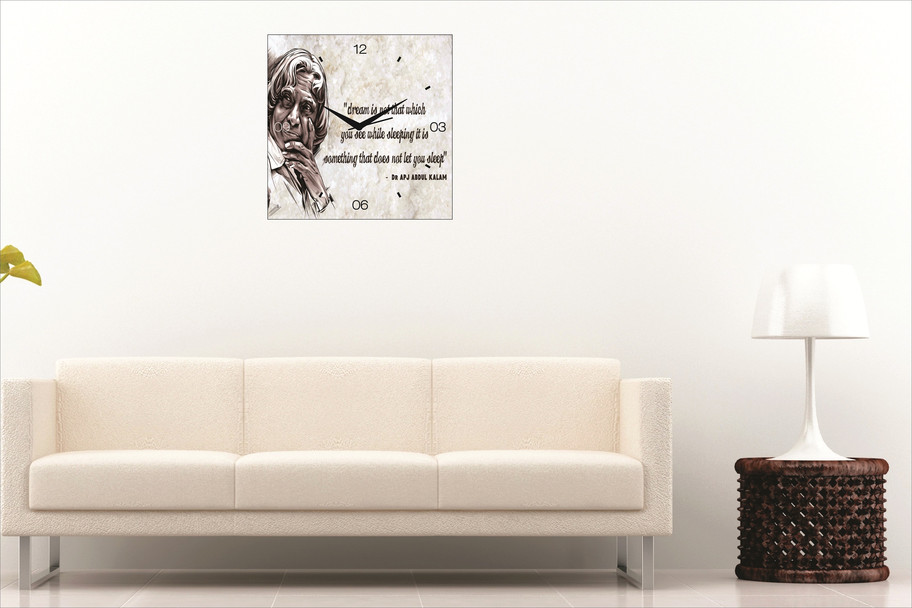 Buy DESIGN CONNECTION DR. ABDUL KALAM SLOGAN WALL CLOCK Online ₹449 from ShopClues