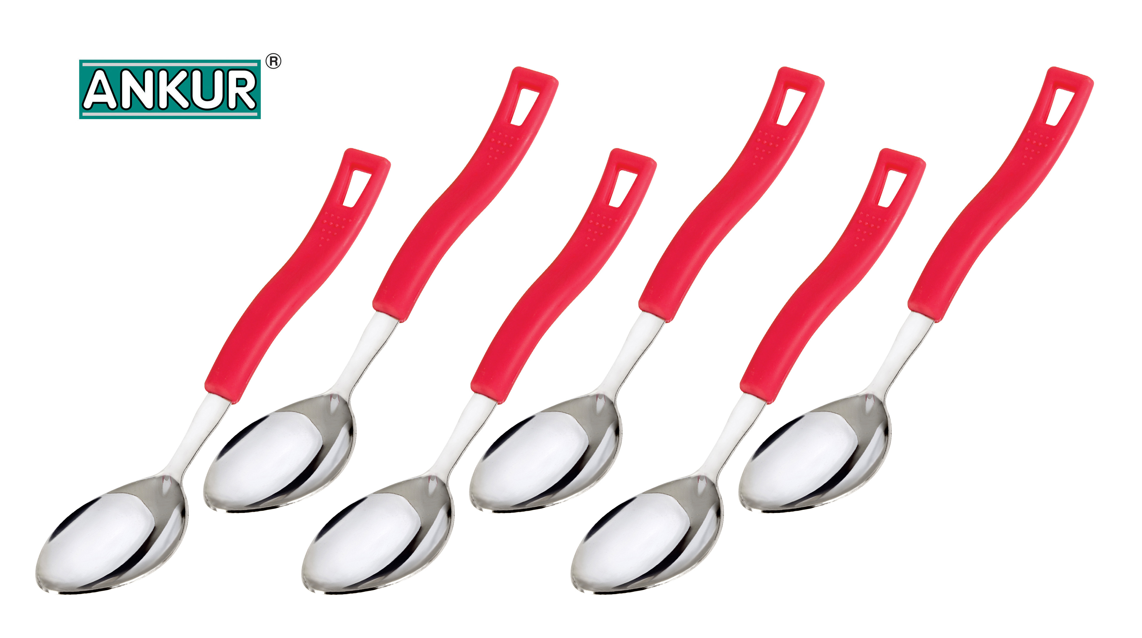 Buy Ankur Stainless Steel Spoon Set, Pack of 6 Online ₹119 from ShopClues