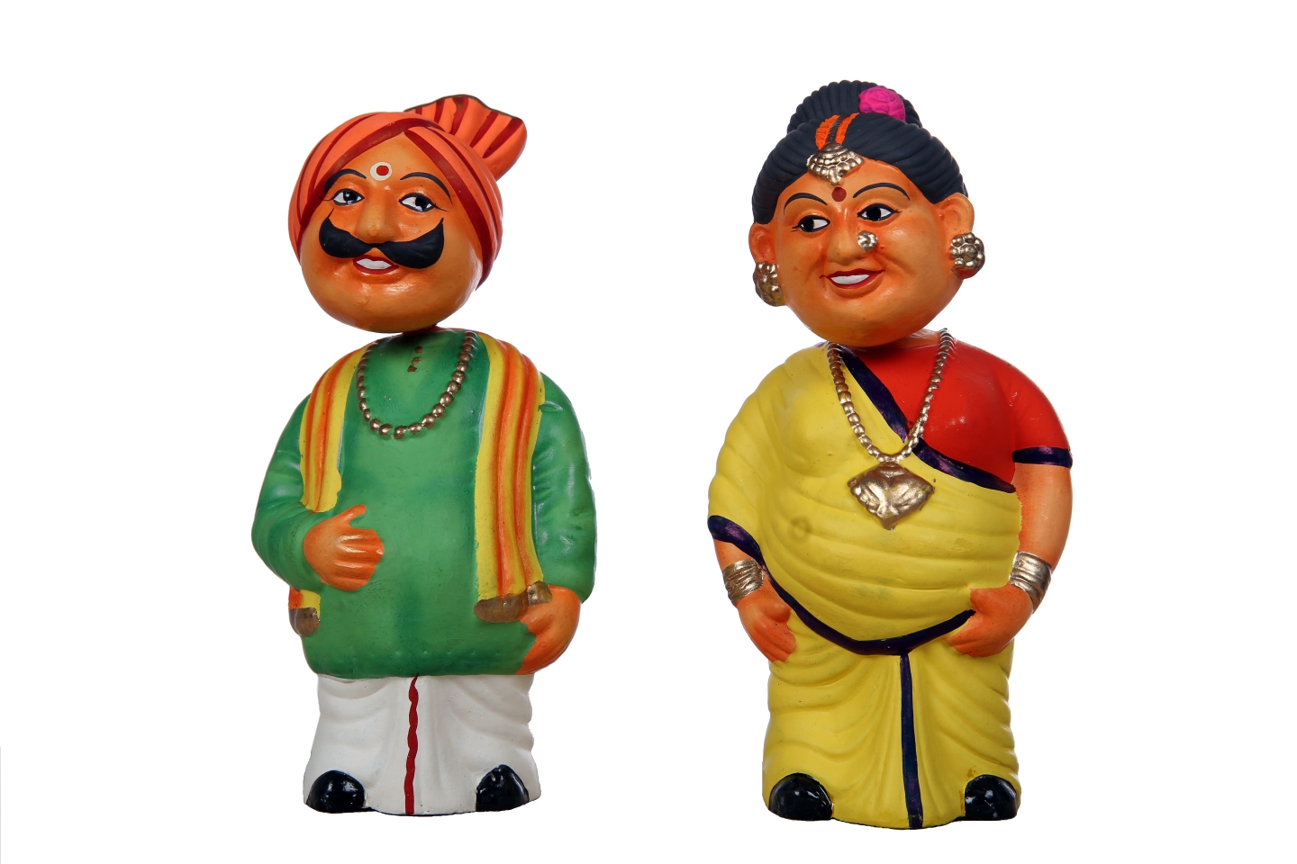 Buy Raja Rani Doll of kondapalli (khilona) Online @ ₹500 from ShopClues