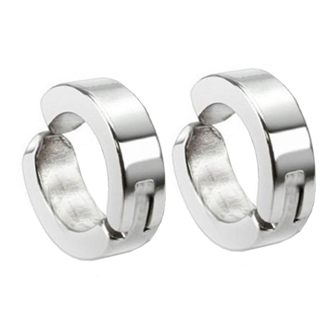 Buy Men Style Hoop Earrings Non-piercing Clip on Earrings Unisex Men ...