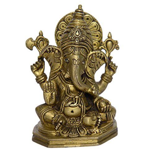 Buy Bharat Haat Lord Statue Of Ganesh Sitting Fine Fine Finishing ...