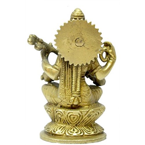 Buy Brass Saraswati Sitting Art By Bharat Haat BH03409 Online @ ₹1920 ...