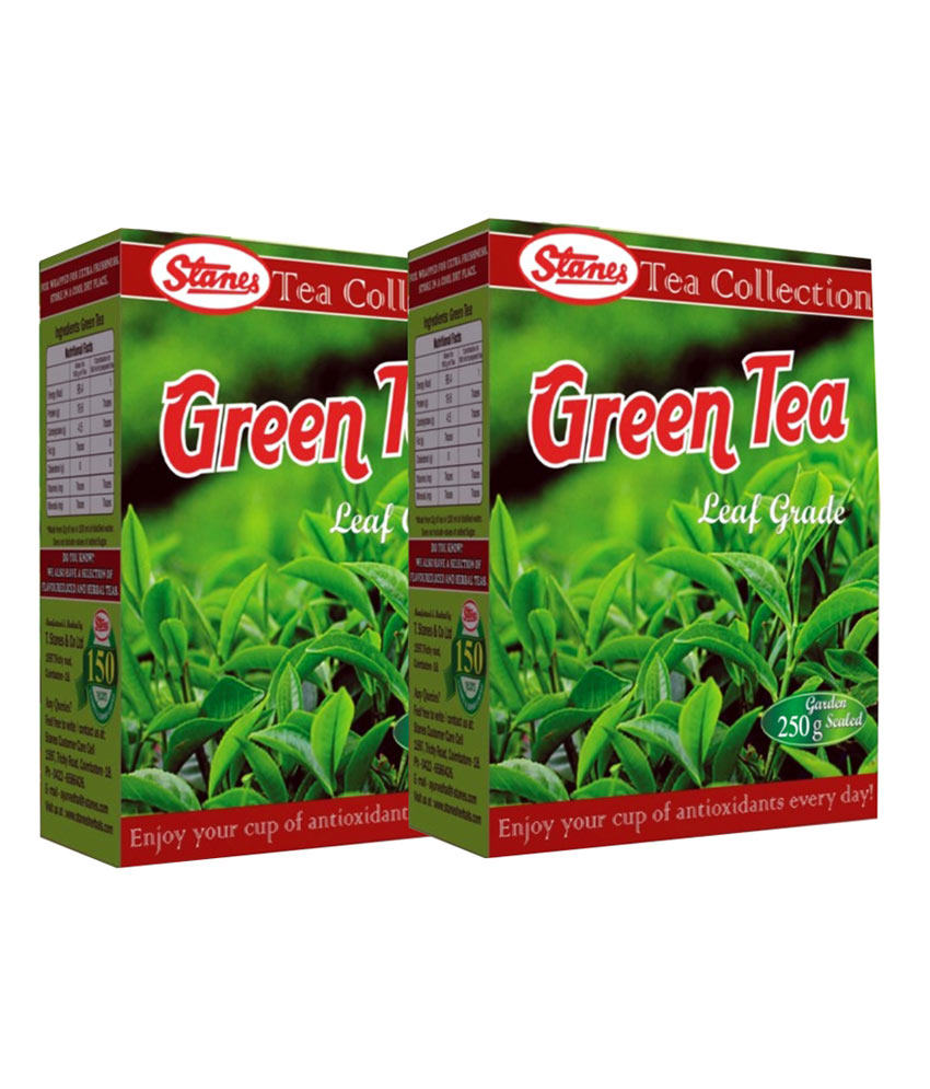 Buy Green Tea from Stanes,250gm pack,4 pack combo,Loose Leaf Grade ...
