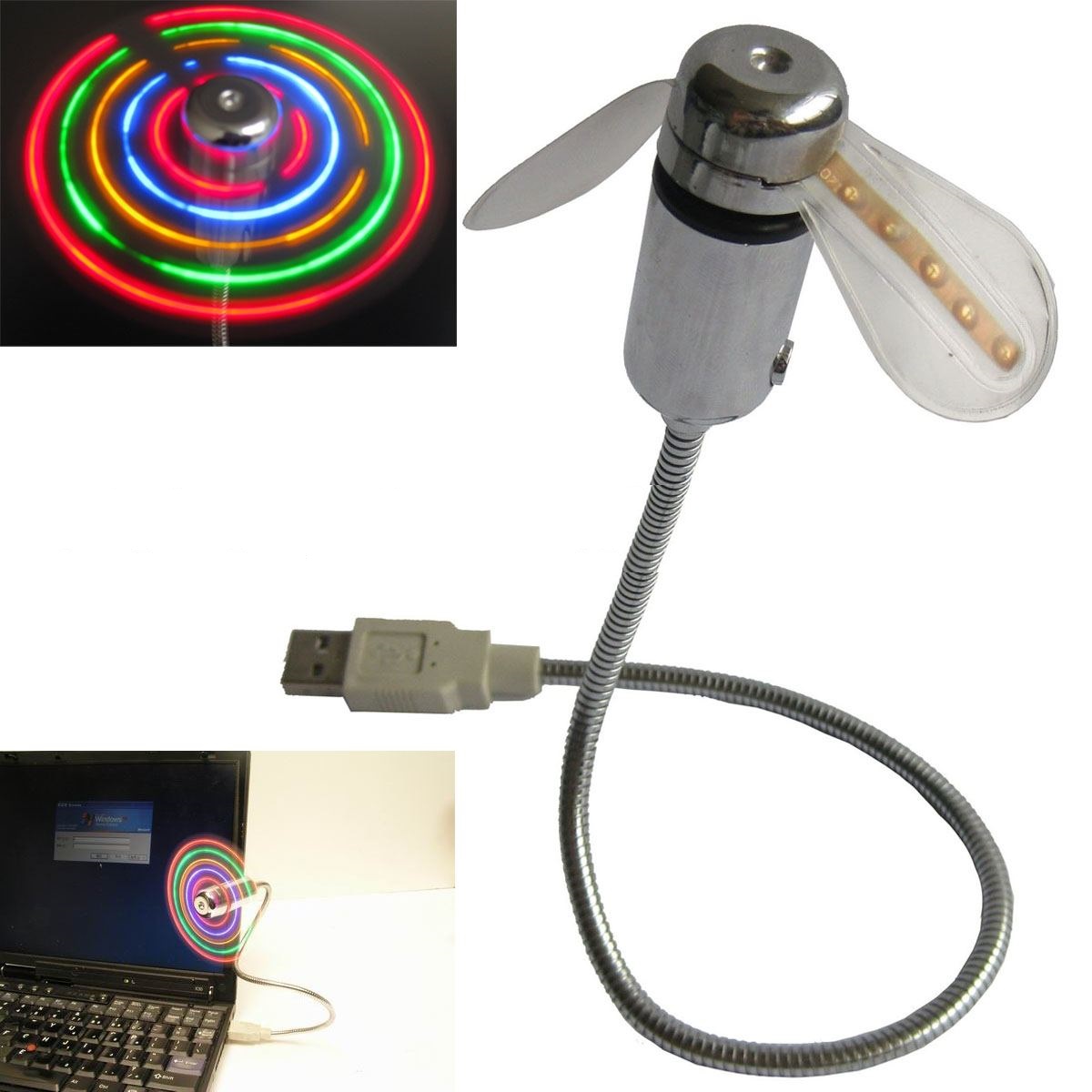 Online Novelty USB Fan with Led Light On The Wing Prices Shopclues India
