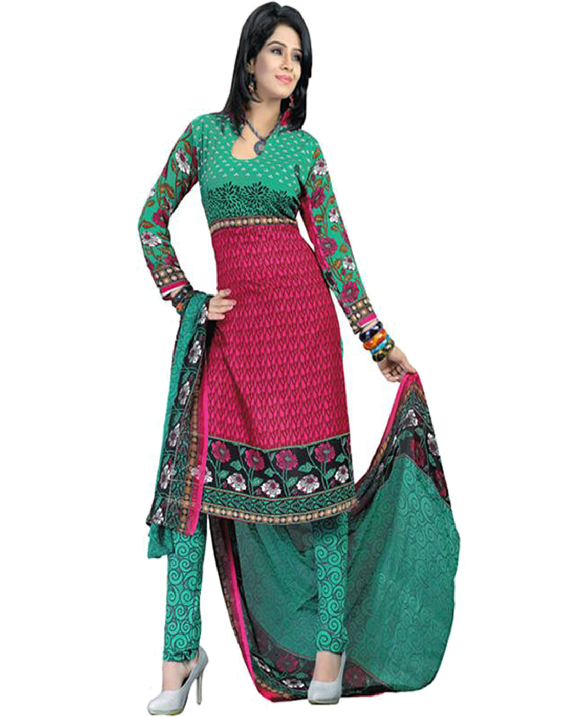 cotton churidar materials combo offer