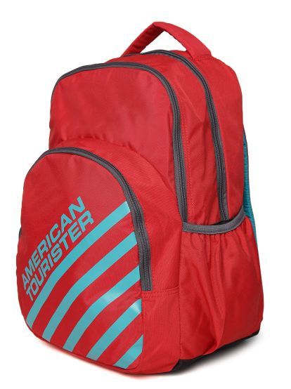 Buy AMERICAN TOURISTER Unisex Red Printed Casual Backpack Kids School ...