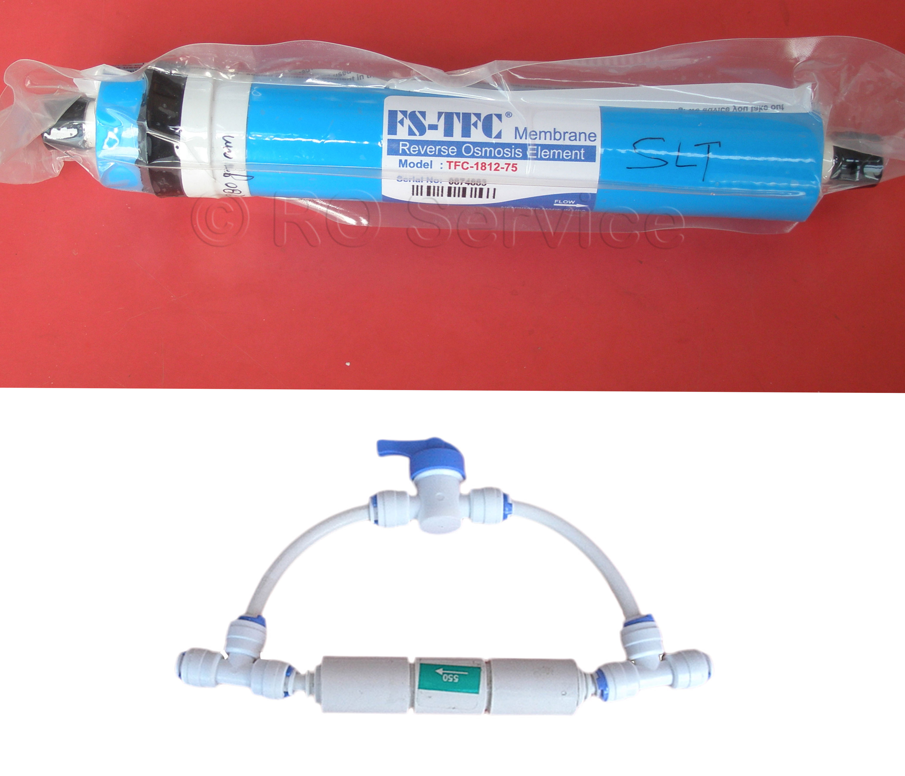 RO Membrane FSTFC 75 GPD with Manual Flush Complete Kit/ manualflush