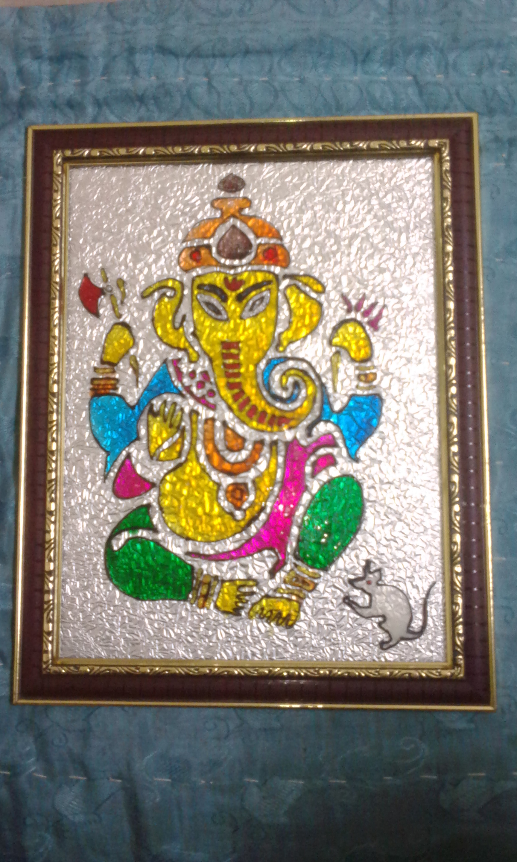 Lord Ganesh Glass Painting Prices In India Shopclues Online Shopping