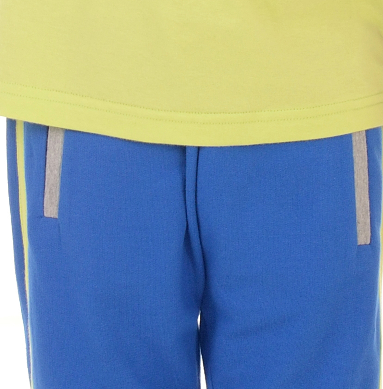 Buy BIO KID BEACH BOY - LEMON YELLOW TEE & ROYAL BLUE SHORTS Online