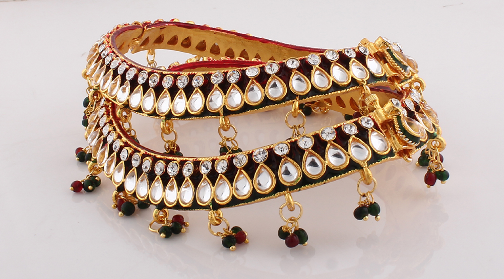 kundan payal with price