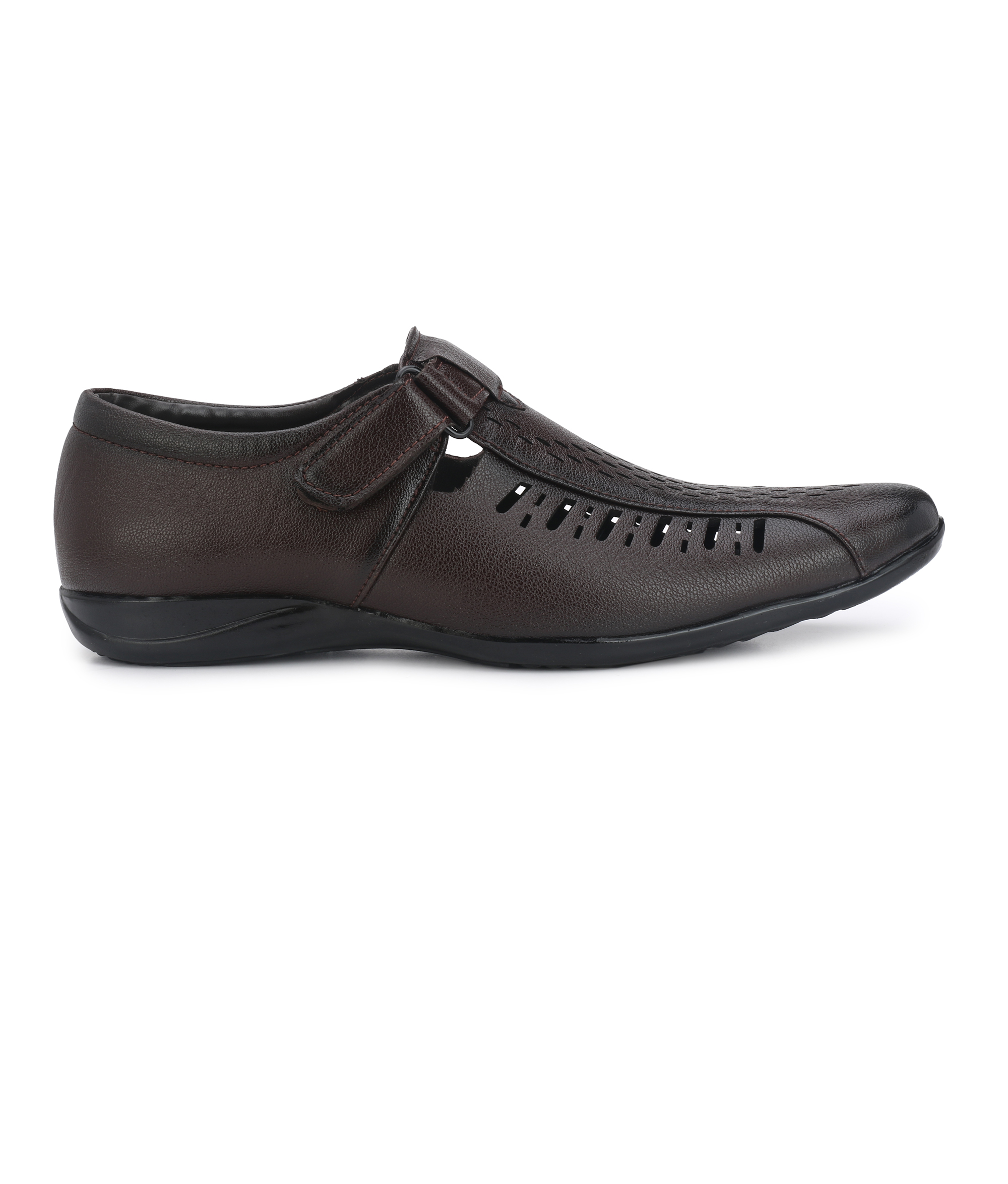 brown velcro sandals