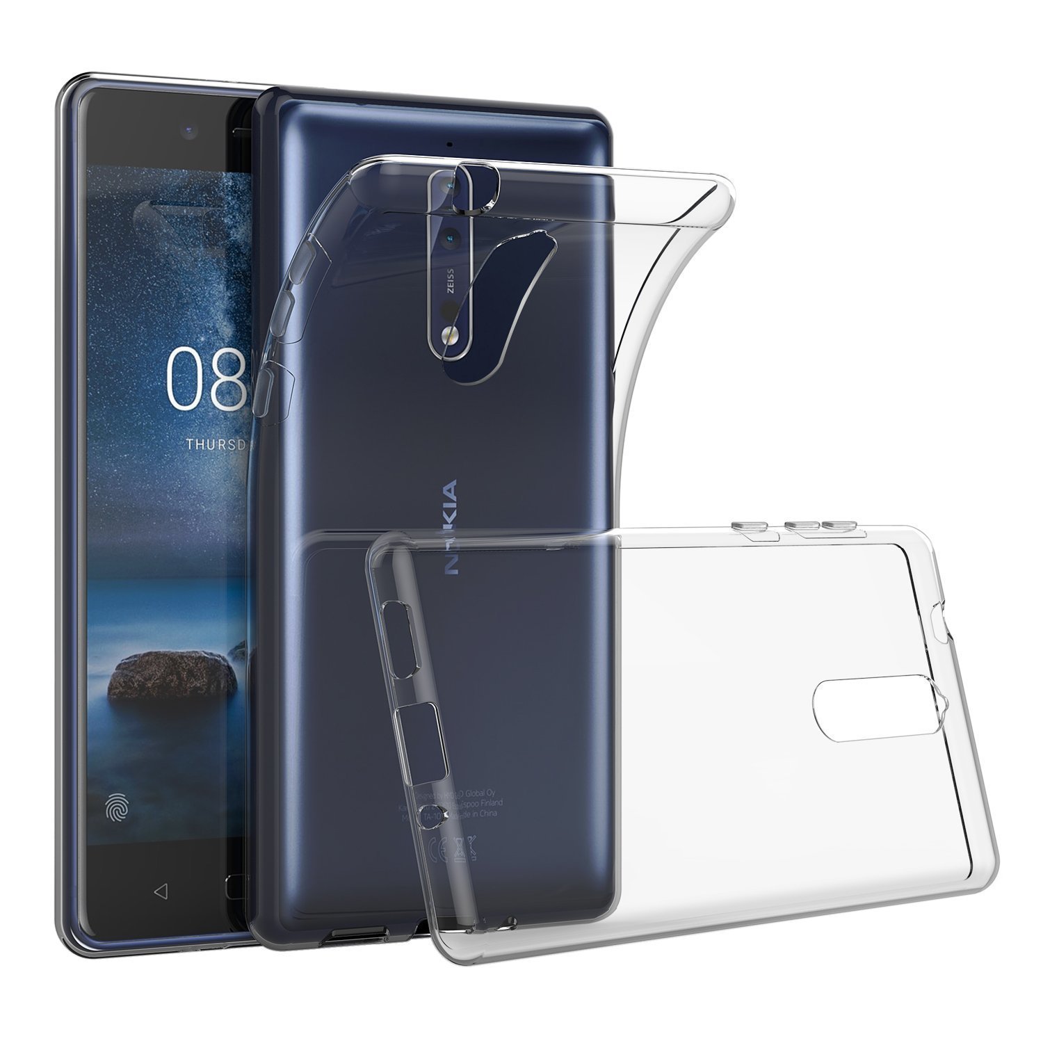 ECS Transparent Soft Back Case Cover For Nokia 5