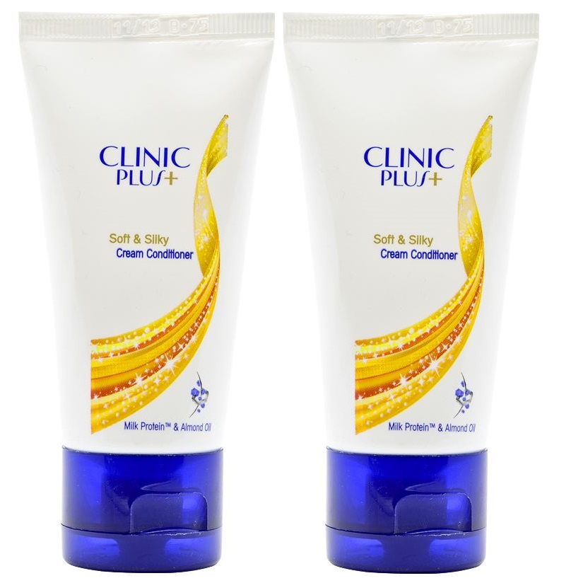 Clinic Plus Soft & Silky Cream Conditioner 80ml (Pack of 2) at Best