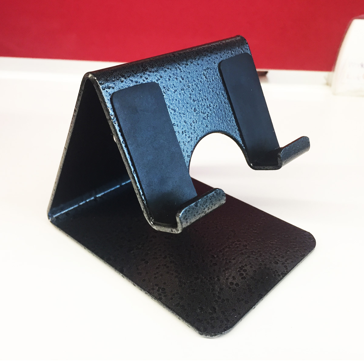 Photuprint Mobile Phone Metal Stand / Holder For Smartphones and Tablet Antique Silver Proudly MADE IN INDIA